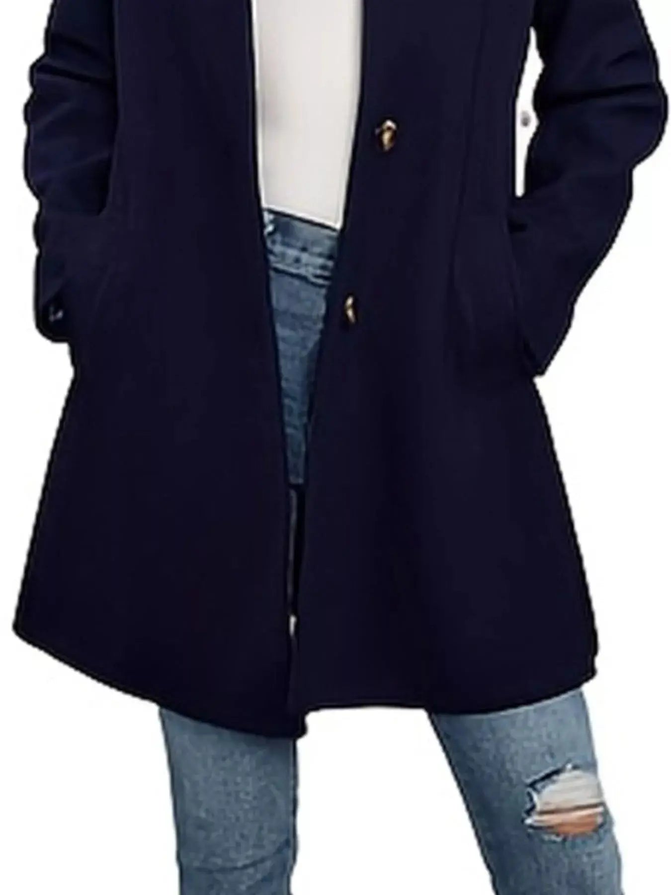 Button-Down Long Sleeve Outerwear Simply Love