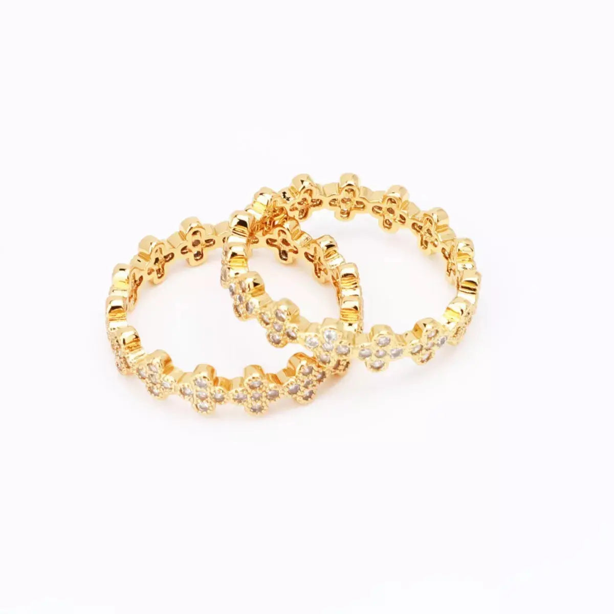 18K Gold-Plated Zircon Ring Simply Love