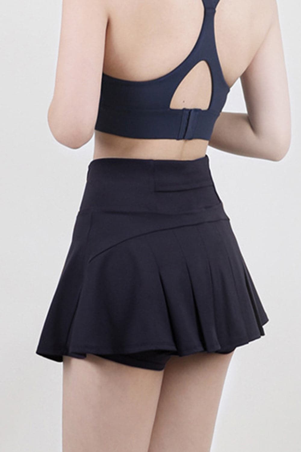 High Waist Pleated Active Skirt.