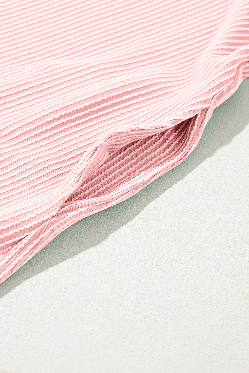 Blossom Corded Crew Neck Puff Sleeve Mini Dress Divine Design4U