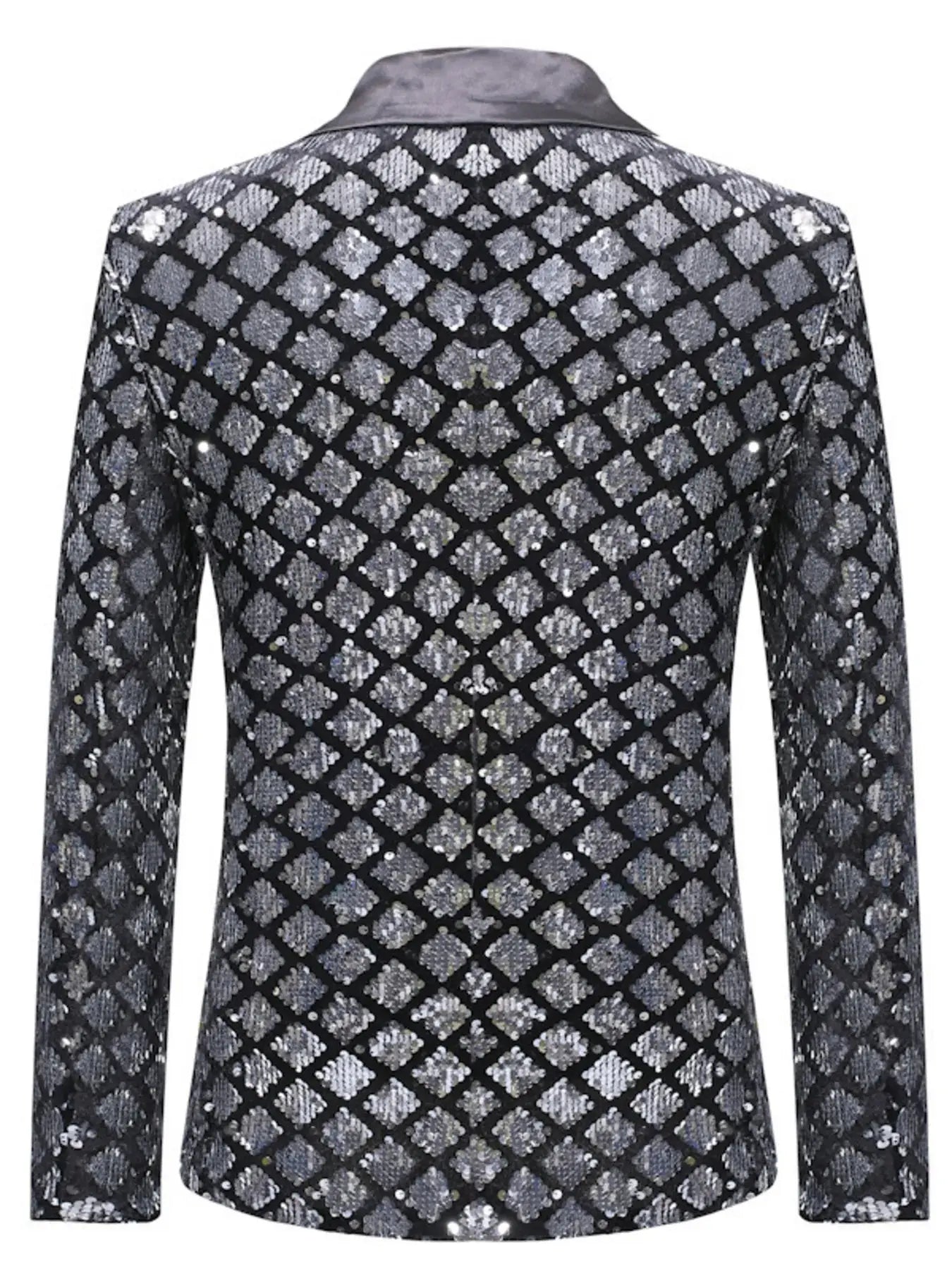 Men's Sequin One Button Blazer Simply Love