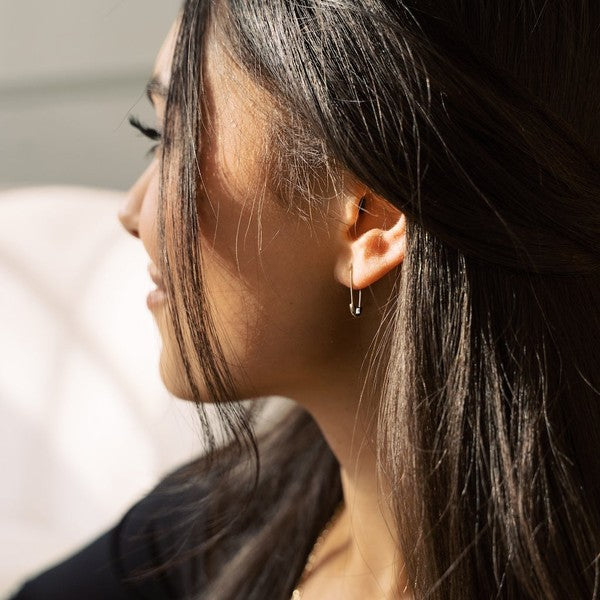 Mini Safety Pin Hoops Coco’s Tee Boutique