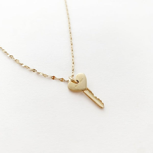 Amour Key to my Heart Necklace Coco’s Tee Boutique