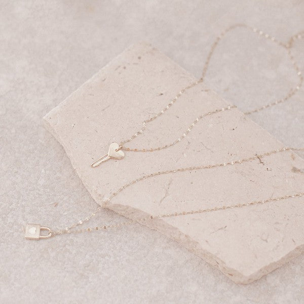 Amour Key to my Heart Necklace Coco’s Tee Boutique