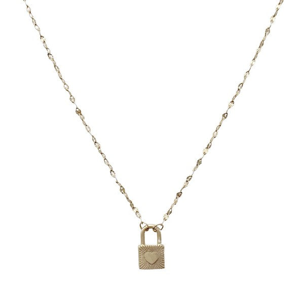 Love Locked Padlock Necklace Coco’s Tee Boutique