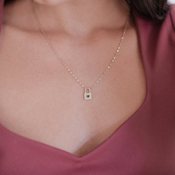 Love Locked Padlock Necklace Coco’s Tee Boutique
