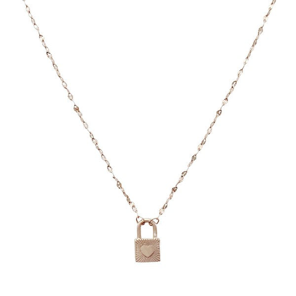 Love Locked Padlock Necklace Coco’s Tee Boutique