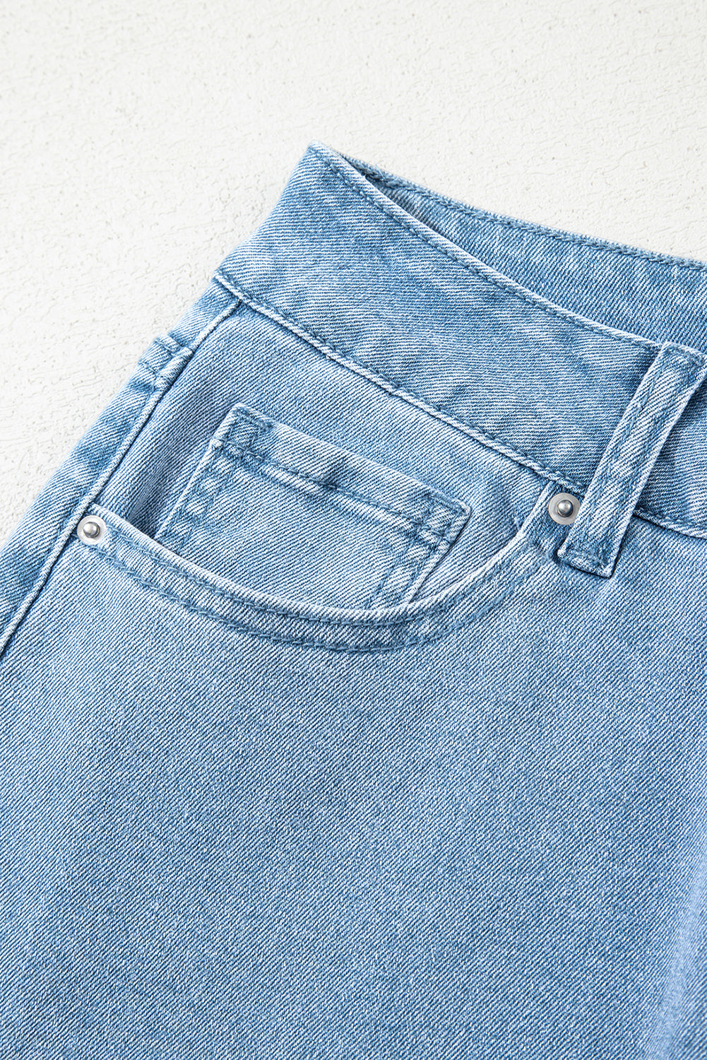 Myosotis Acid Washed High Rise Cropped Wide Leg Jeans Love Salve