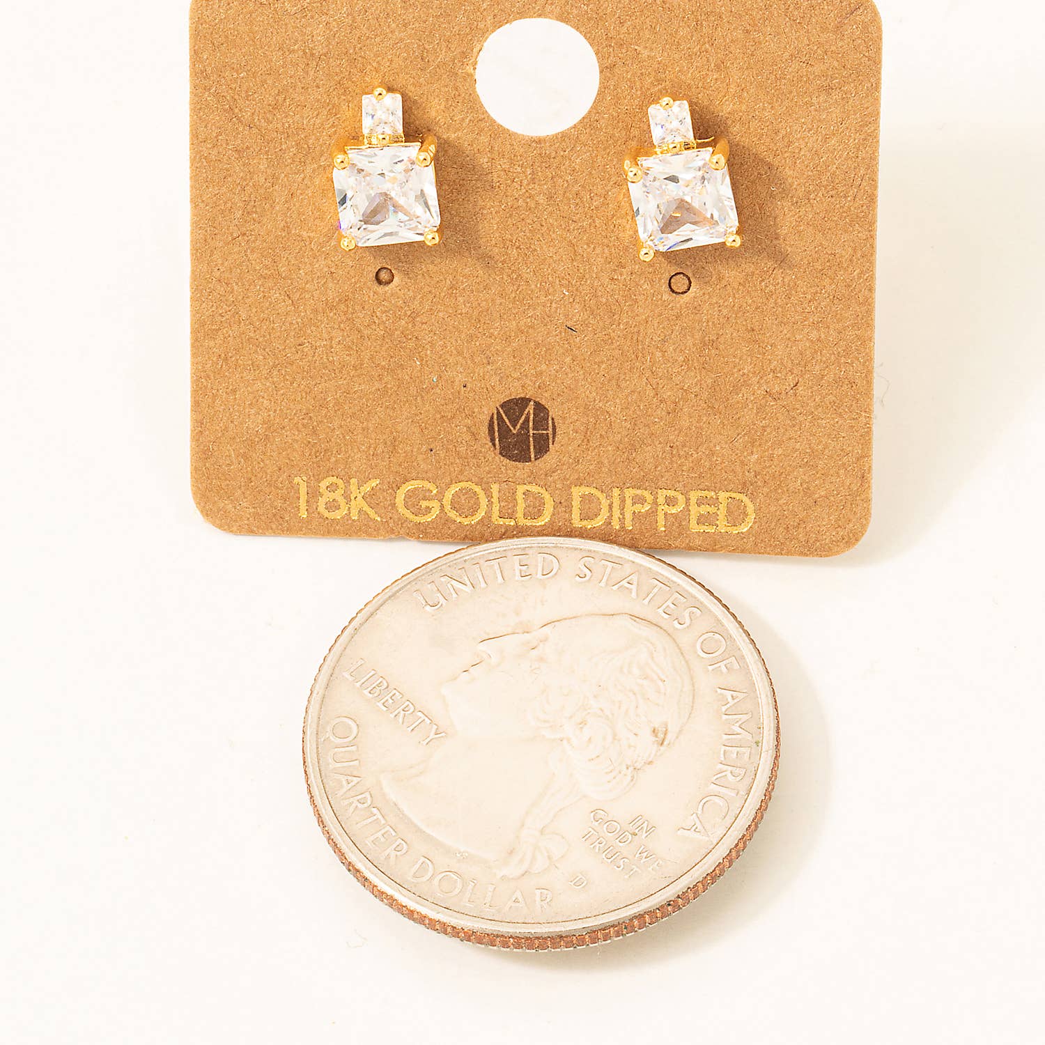 Sparkle & Shine 18K Gold Dipped Stud Earrings Coco’s Tee Boutique