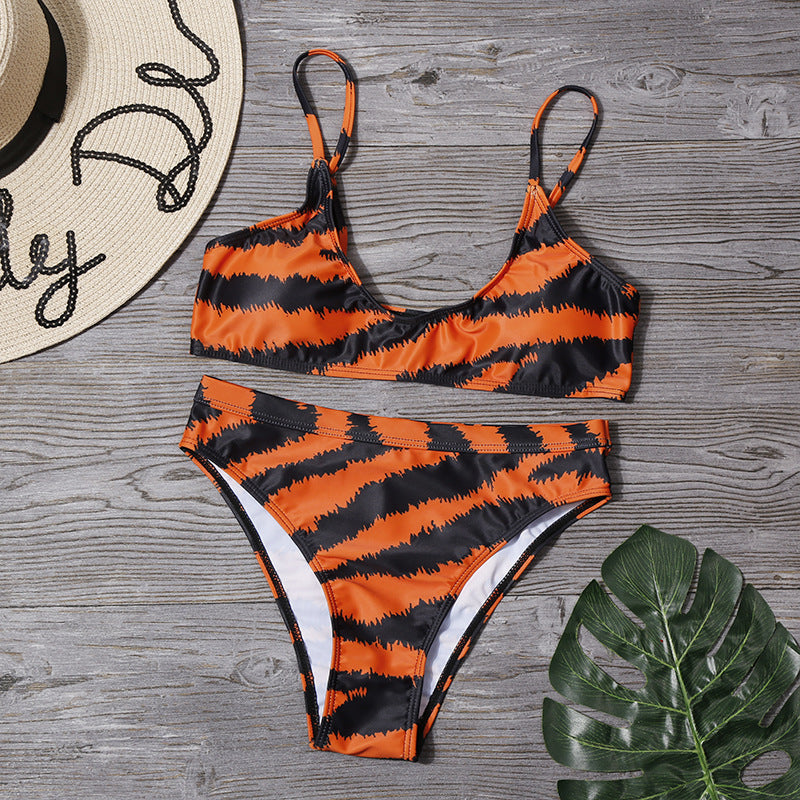 Swimwear Sexy Stripes Split Swimsuit Bikini Bella Mia