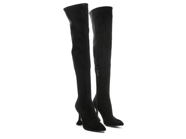 Brandy Faux Suede Over-the-Knee Boots