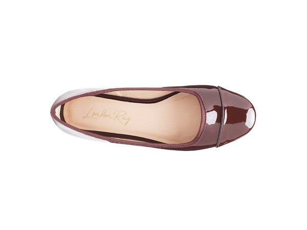 Camella round toe flat shoes