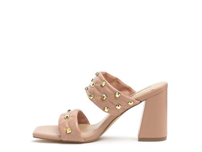 Fischer faux leather block heel sandals