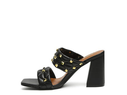 Fischer faux leather block heel sandals