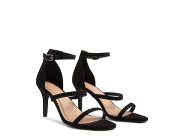 Kazaki Faux Suede Mid Heel Sandal