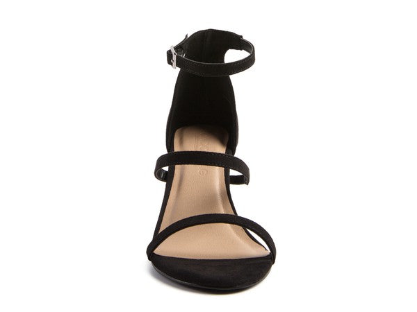 KAZAKI MID HEEL ANKLE STRAP SANDAL Coco’s Tee Boutique