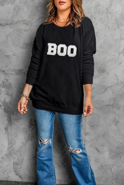 Cozy Essentials Round Neck Long Sleeve Sweatshirt