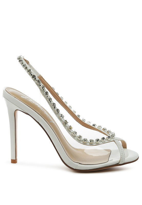 Camarine jeweled stiletto heels