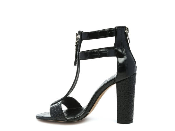 Felicity high heel croc sandals