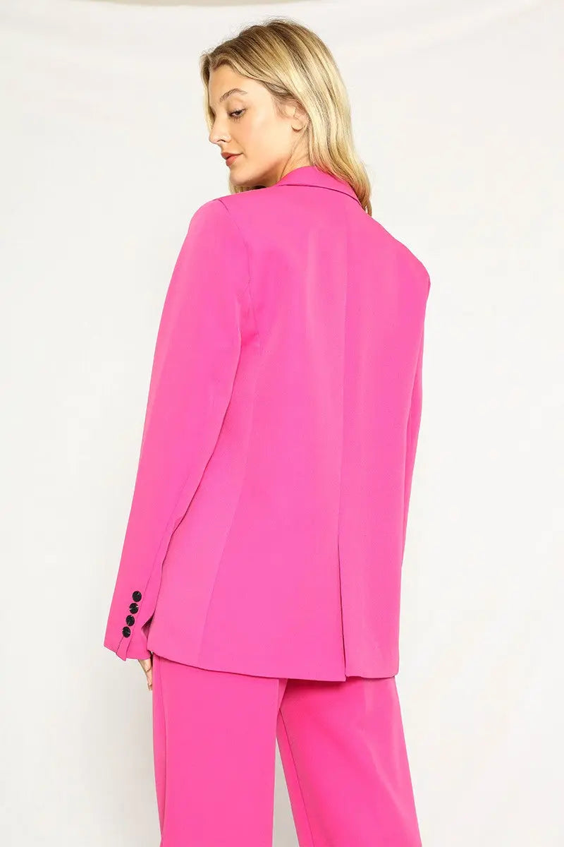 Versatile Classic V Neck Blazer Jacket For Everyday Office Wear Miss Sparkling