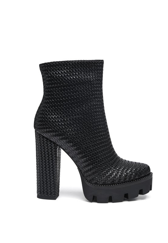 Chic block heeled ankle boots