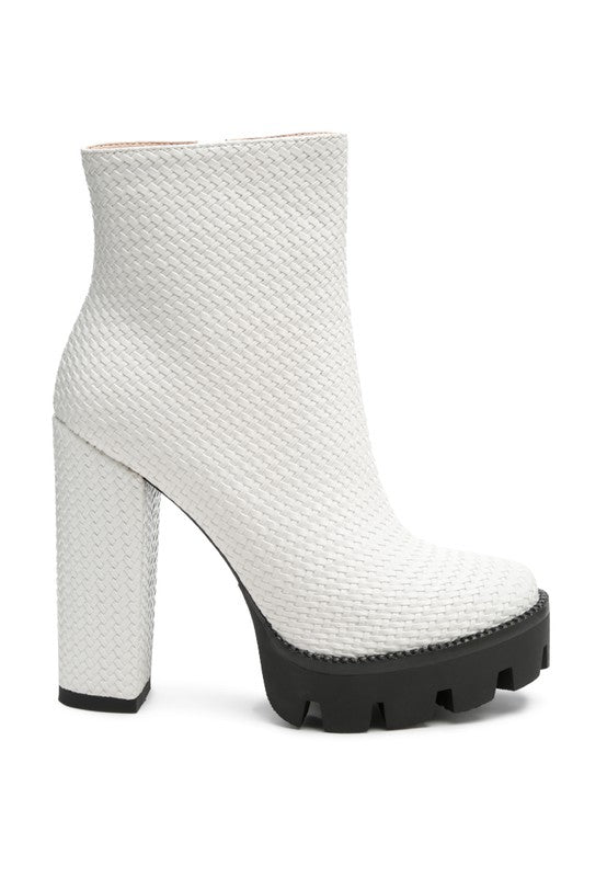 Chic block heeled ankle boots