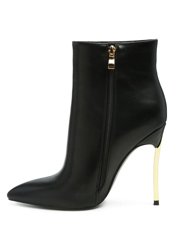 Chic pointed toe stiletto ankle boot