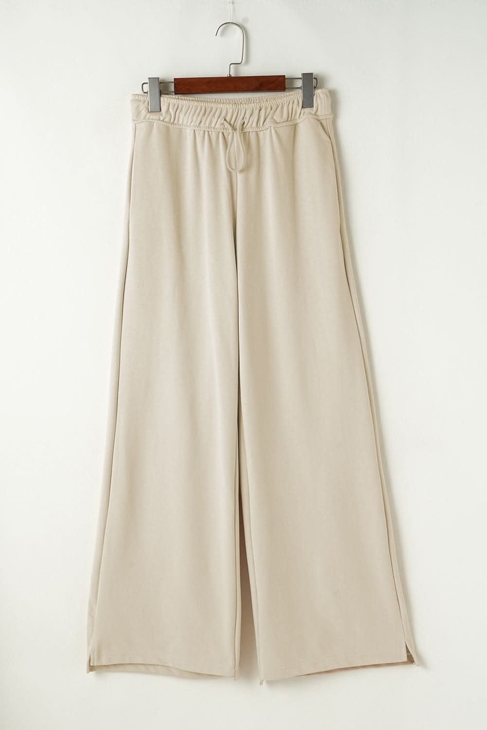 Elastic Waist Wide Leg Trousers