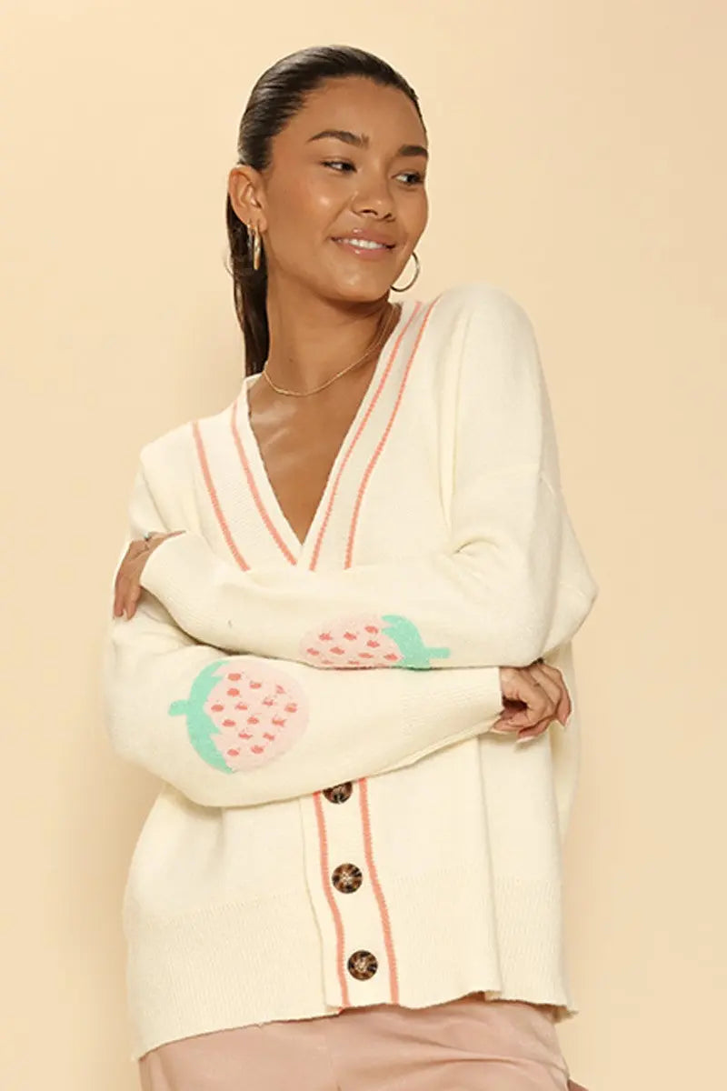 Varsity Novelty Cardigan Miss Sparkling