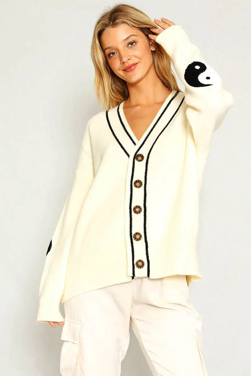 Varsity Novelty Cardigan Miss Sparkling
