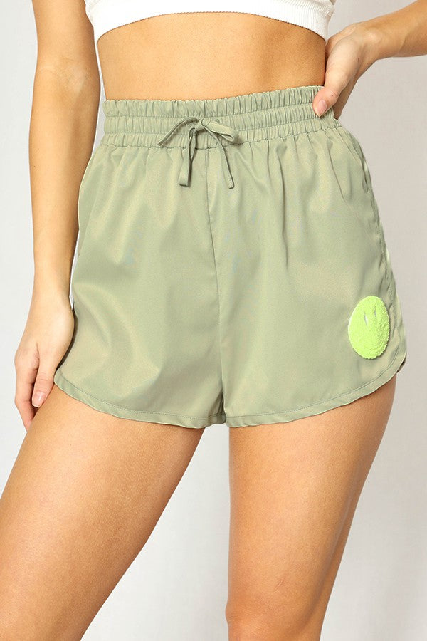Smiley Satin Shorts Miss Sparkling