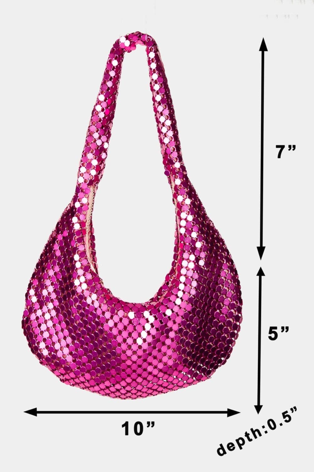 Fame Sequin Disc Handbag.