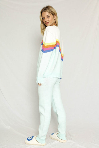 Retro stripe sweater