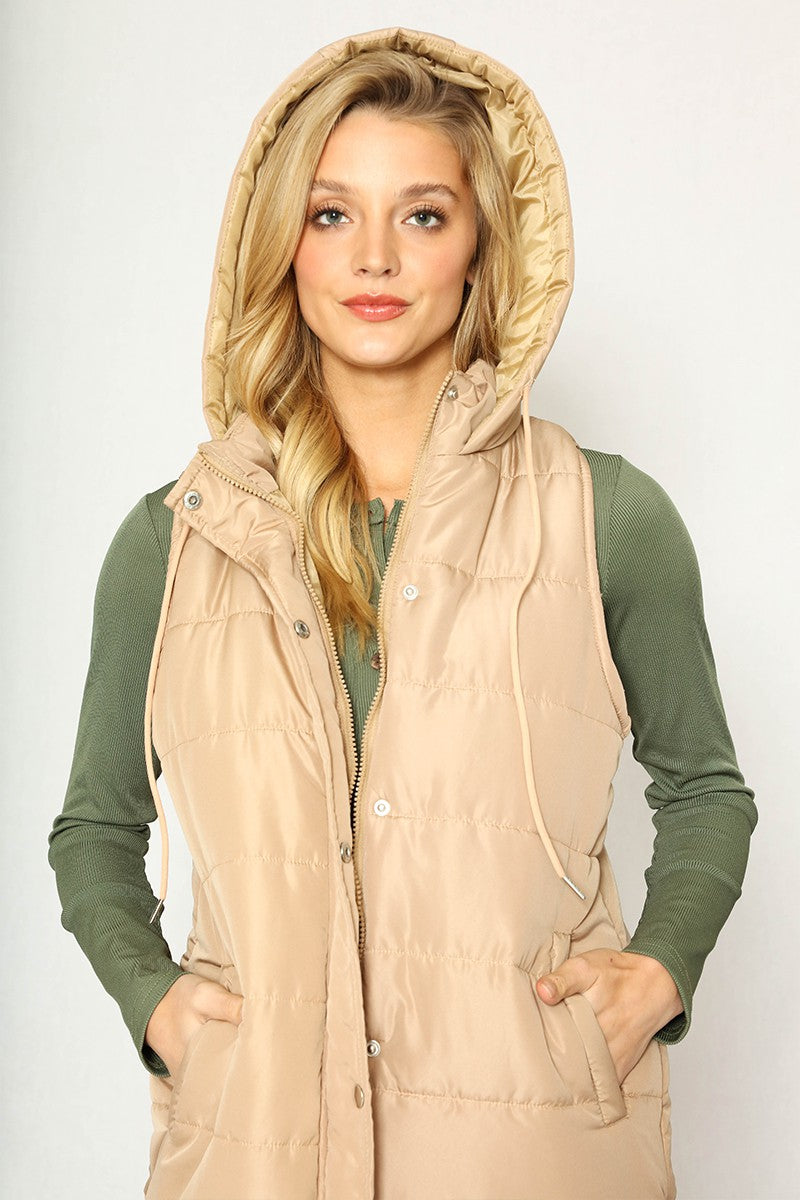 Long Puffer Vest Miss Sparkling