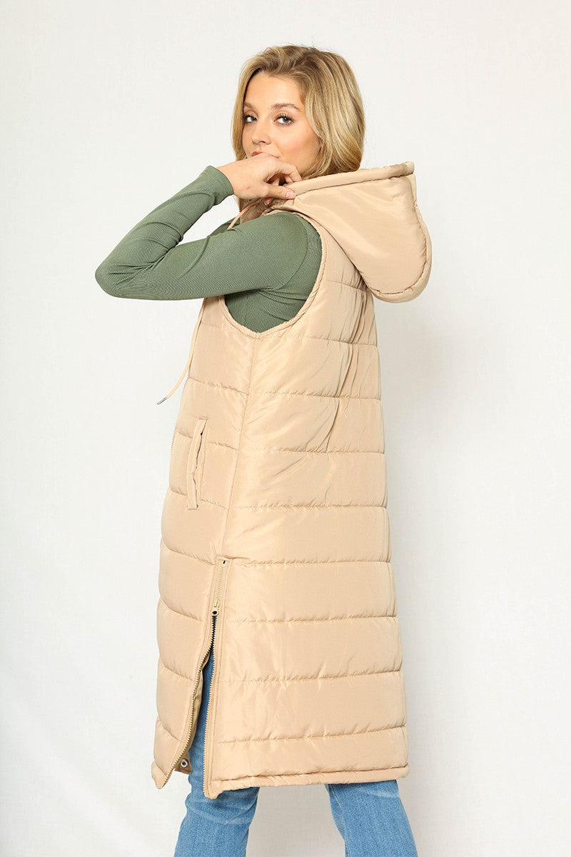 Long Puffer Vest Miss Sparkling