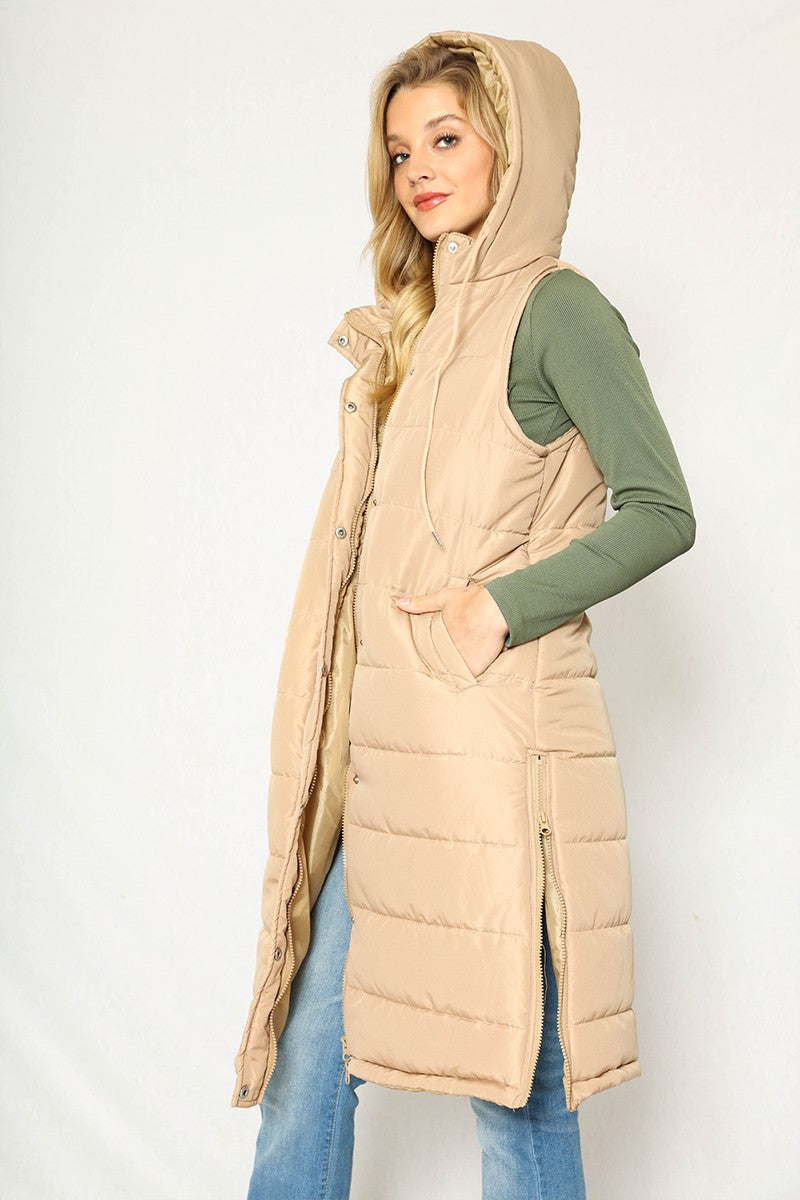 Long Puffer Vest Miss Sparkling
