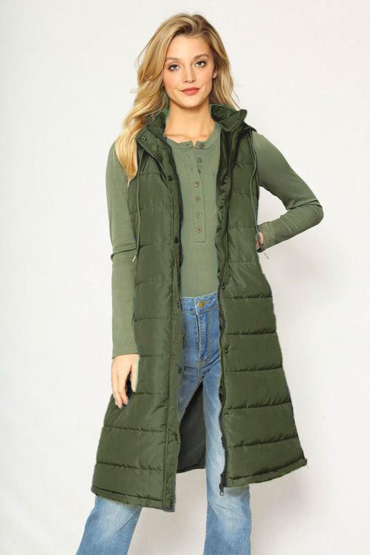 Long Puffer Vest Miss Sparkling