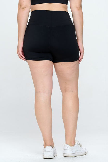 Buttery-soft performance biker shorts with 4-inch inseam