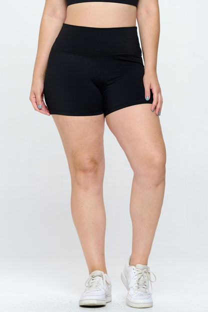 Buttery-soft performance biker shorts with 4-inch inseam