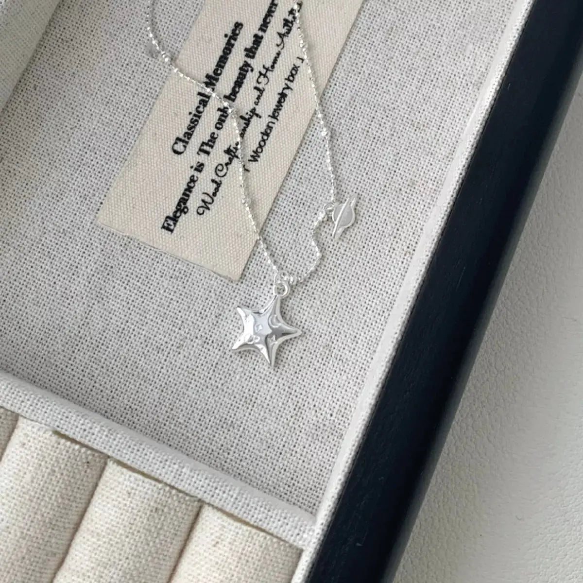 925 Sterling Silver Star Necklace Simply Love