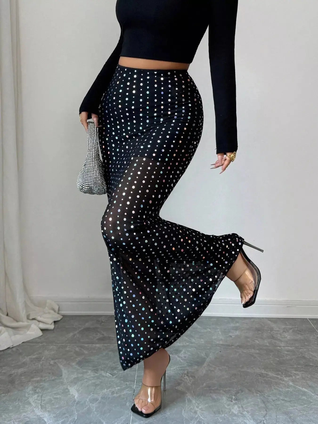 Polka Dot Maxi Skirt Simply Love
