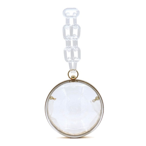 Acrylic Chain Handle See Thru Ball Crossbody Bag Coco’s Tee Boutique