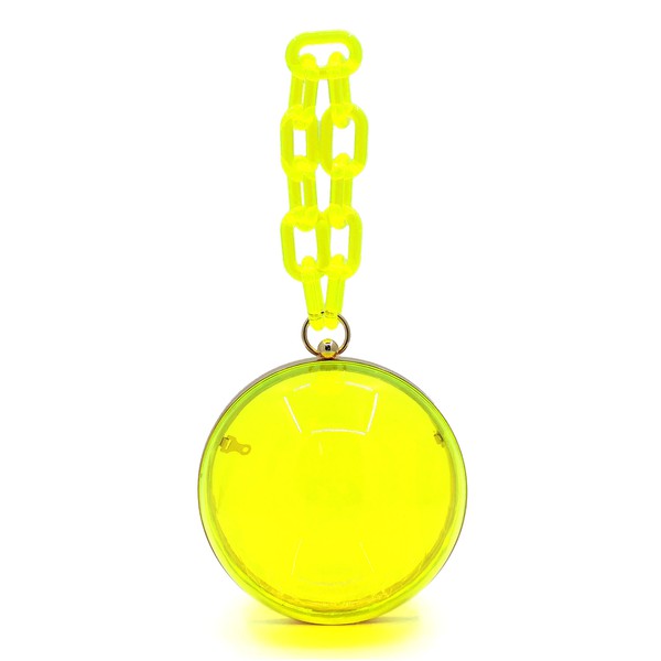 Acrylic Chain Handle See Thru Ball Crossbody Bag Coco’s Tee Boutique