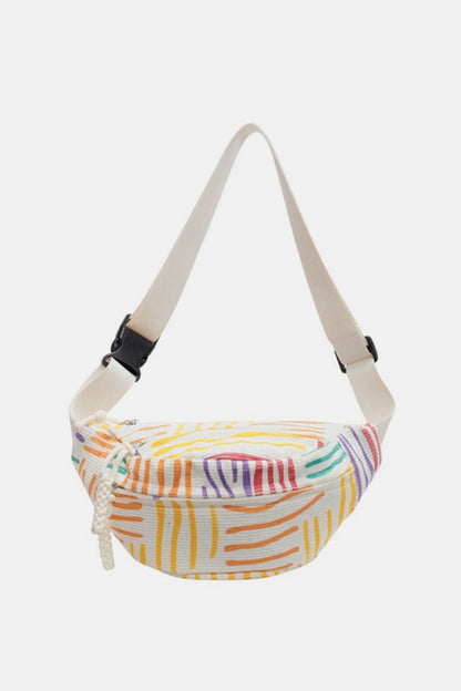 Stylish Printed Sling Bag with Adjustable Straps