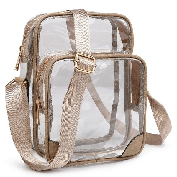 See Thru Multi Compartment Crossbody Bag Coco’s Tee Boutique