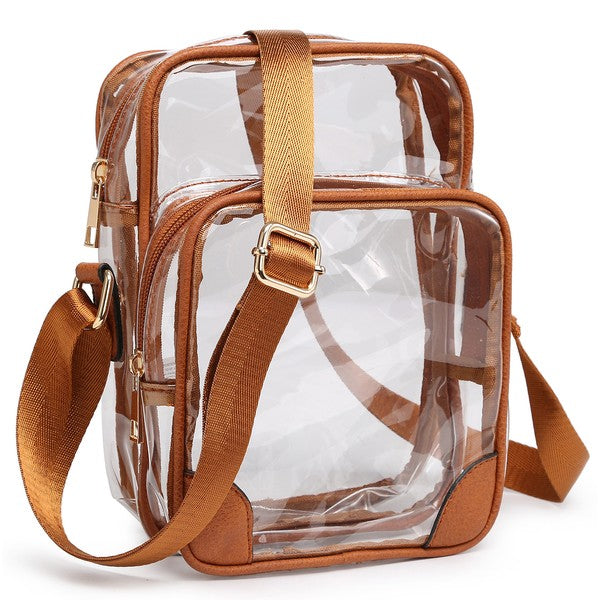 See Thru Multi Compartment Crossbody Bag Coco’s Tee Boutique