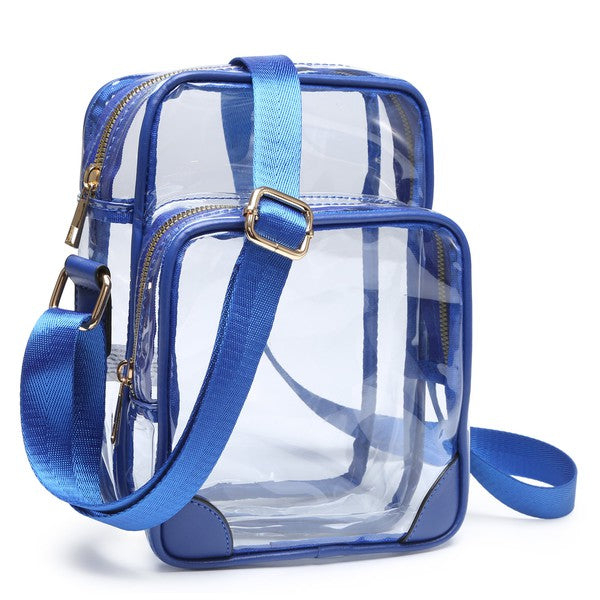 See Thru Multi Compartment Crossbody Bag Coco’s Tee Boutique