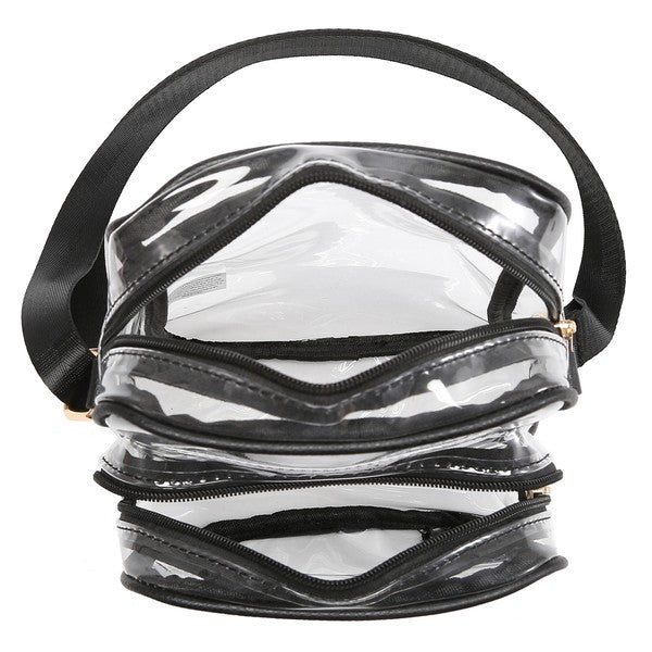 See Thru Multi Compartment Crossbody Bag Coco’s Tee Boutique