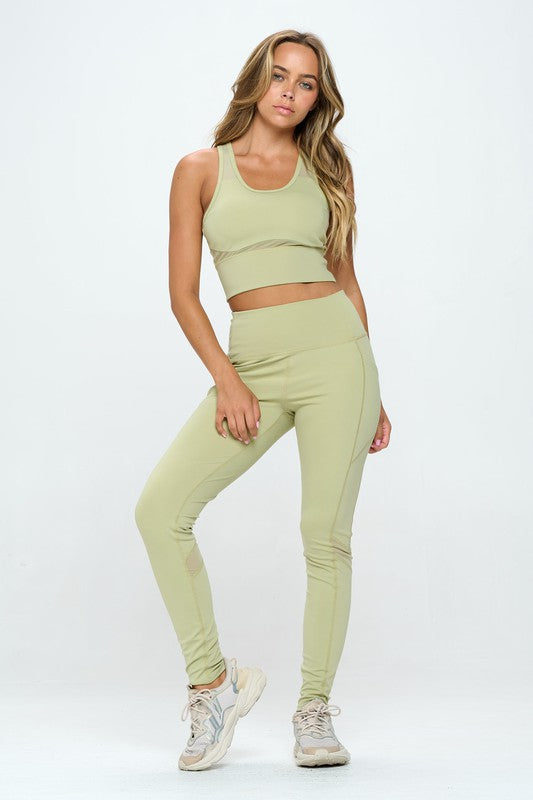 Women's Two Piece Activewear Set Cut Out Detail Coco’s Tee Boutique