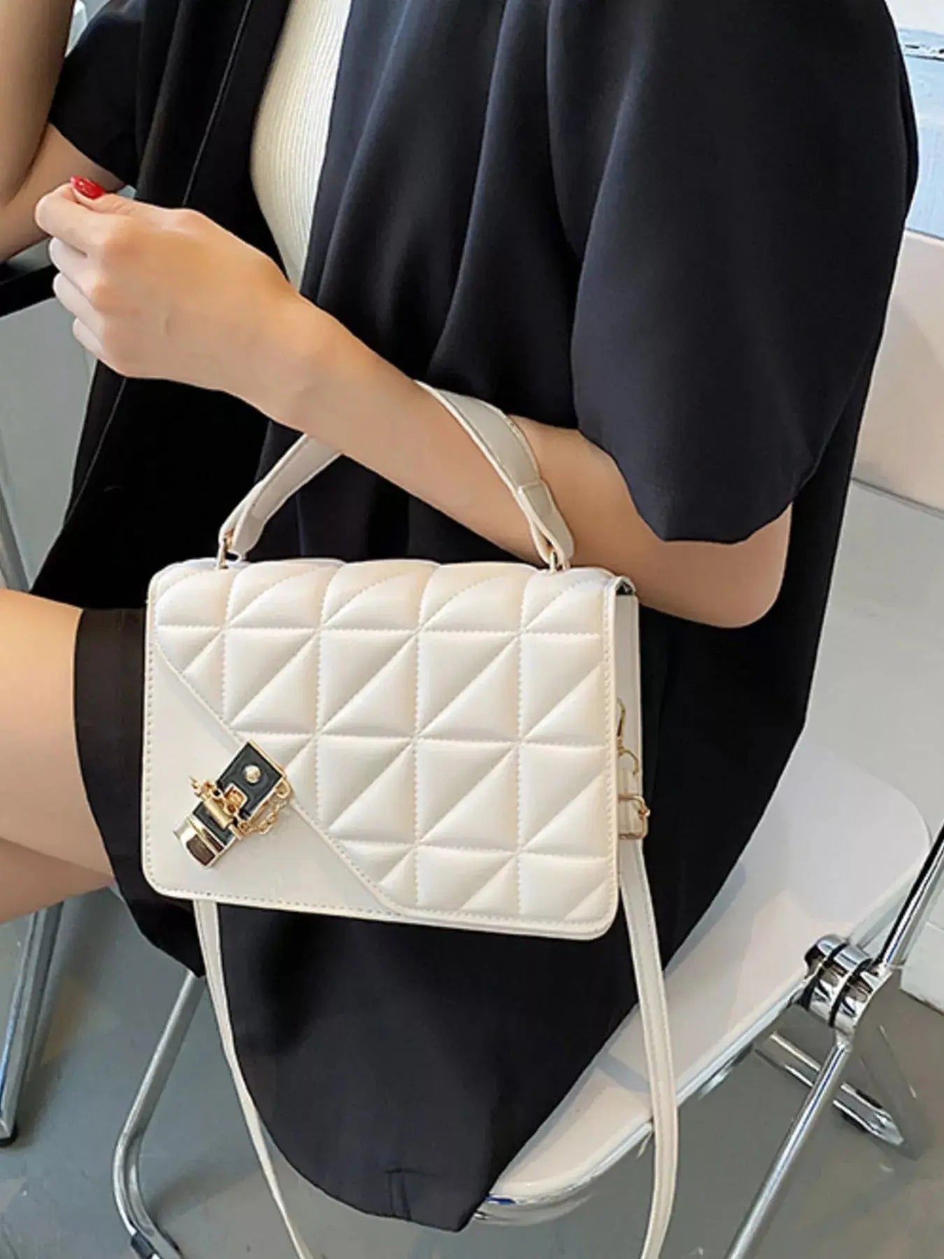 Quilted Flap Crossbody Bag Simply Love